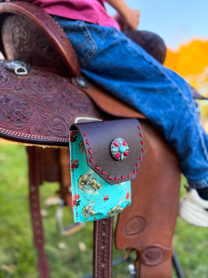 [In Stock] Ride Em Rosie  -  Back Cinch Saddle Bag