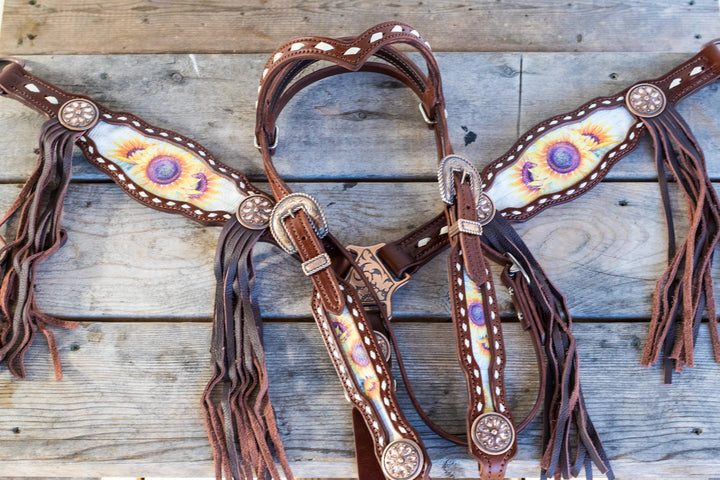 [In Stock] Morgan Sunflower- tack set- v brow