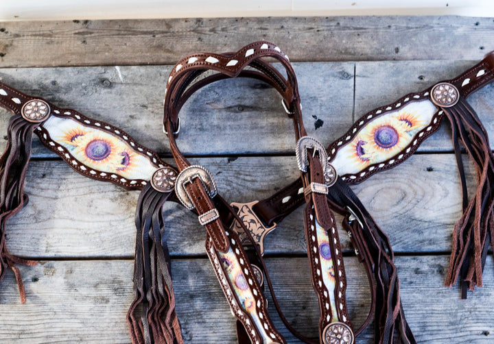 [In Stock] Morgan Sunflower- tack set- v brow