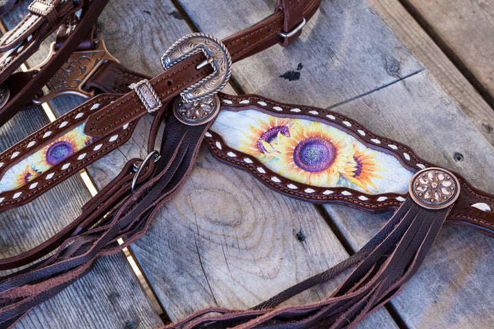 [In Stock] Morgan Sunflower- tack set- v brow