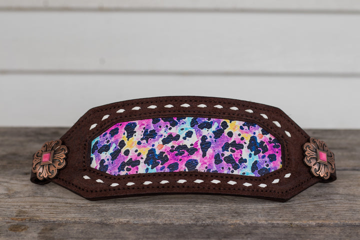 [ In Stock ]Multicolor cow print - bronc noseband
