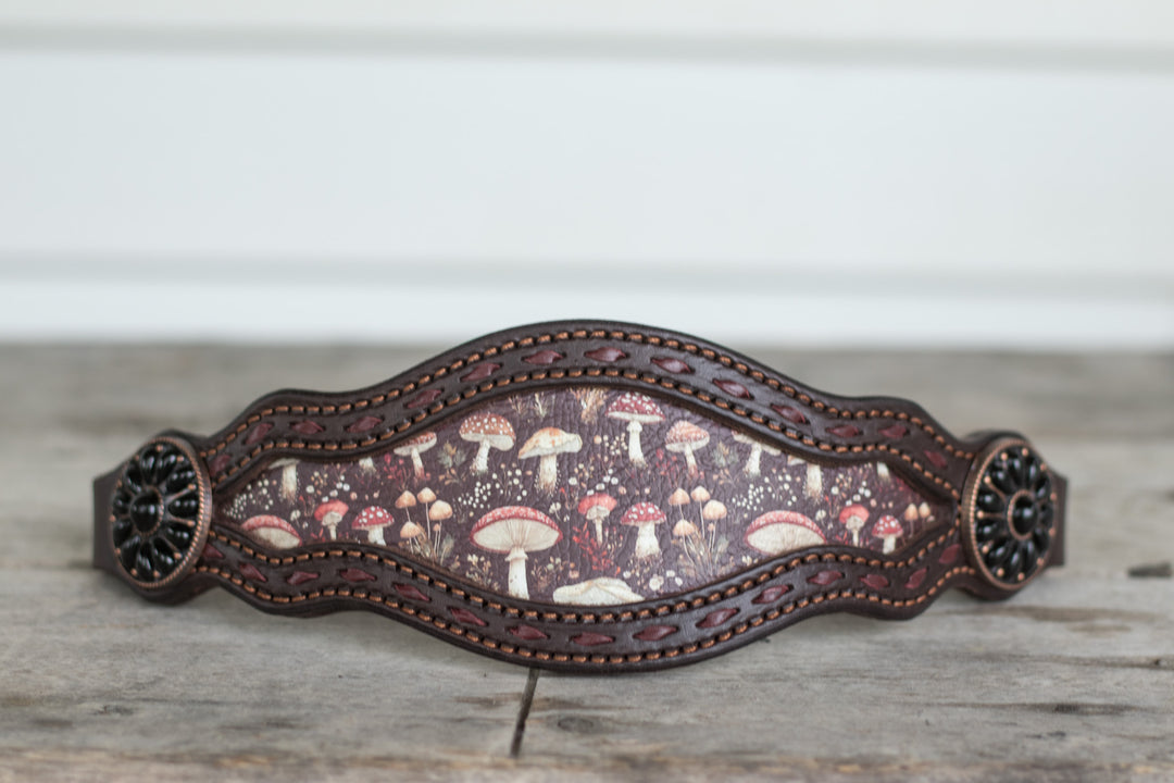 [ In Stock ] Mushroom - bronc noseband