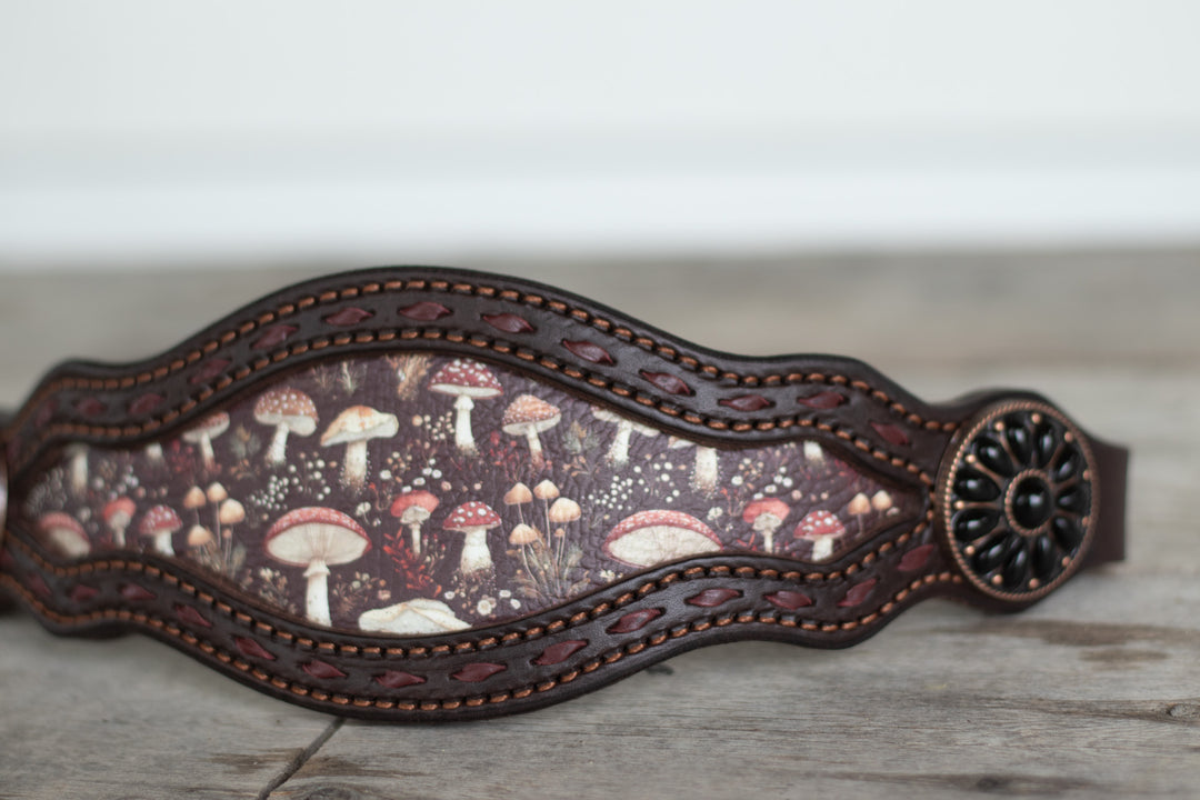 [ In Stock ] Mushroom - bronc noseband