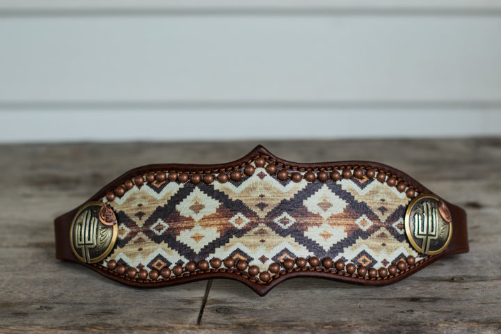 [ In Stock ] Hollis Aztec - bronc noseband- overlay