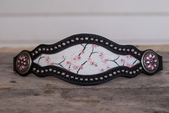 [ In Stock ] Juliet-  Cherry Blossom- bronc noseband