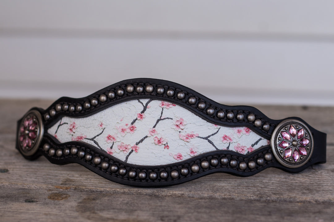[ In Stock ] Juliet-  Cherry Blossom- bronc noseband