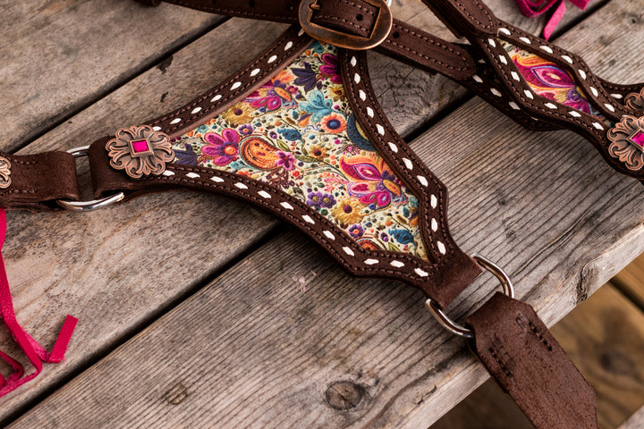 * Made To Order- Macy -  Large Center Plate Tack Set [ inlay design ]