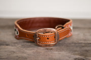 [ In Stock]  Mabel Dog Collar ( pink lace) - 16-19"