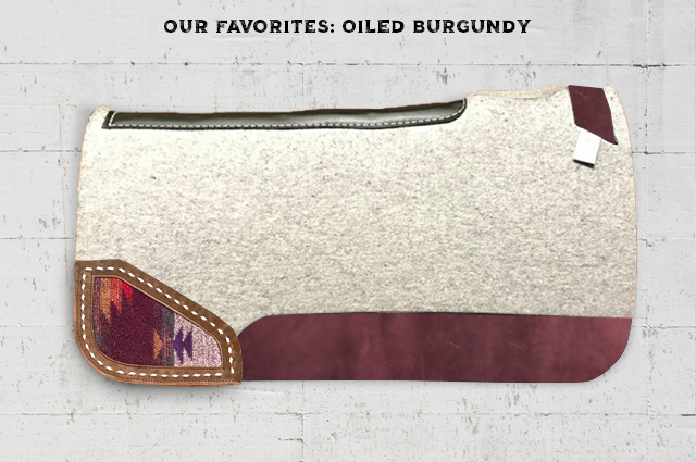 Burgundy western hotsell saddle pad