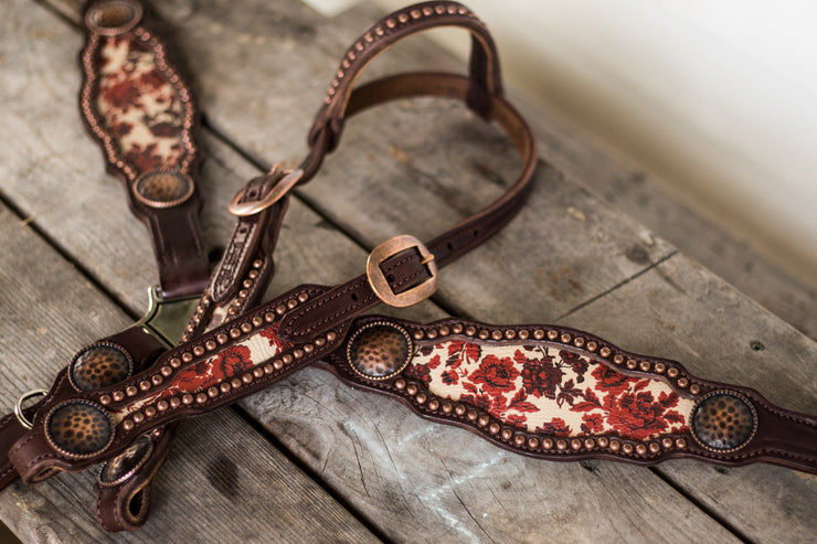 Burgundy Floral [ inlay design ]