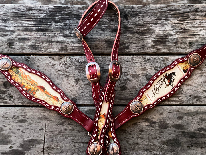 Howdy Tack Set  [ inlay design ]