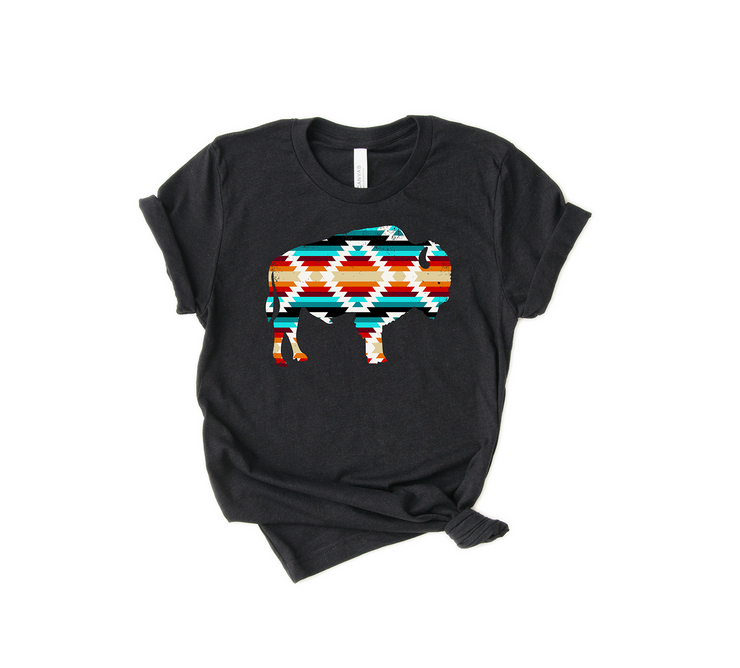Blaze the Bison on Heather Black