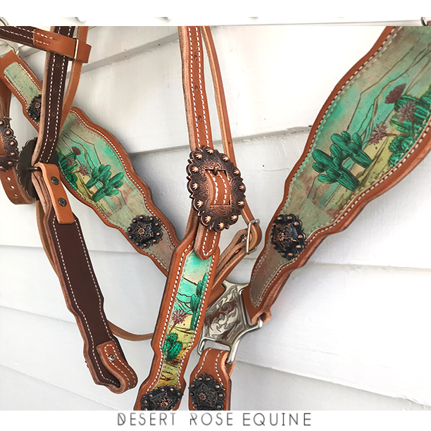 Kelly Cactus Breastcollar / Tack Set